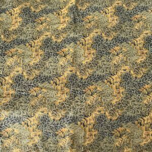 Honeystone Hill Metallic Leaves Cotton Quilt Fabric by Blank  1.7 Y X 42”